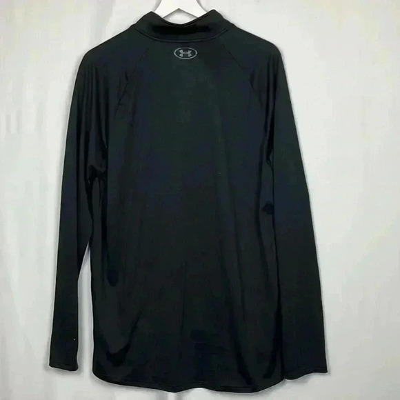 Under Armor Mens Lightweight Jacket Black L Tall 1/4 Zip Turtleneck Stretch EUC - Picture 7 of 10
